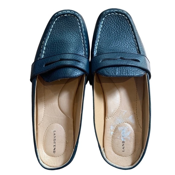 Land’s End Leather Driving Loafer Mules - Picture 7 of 9